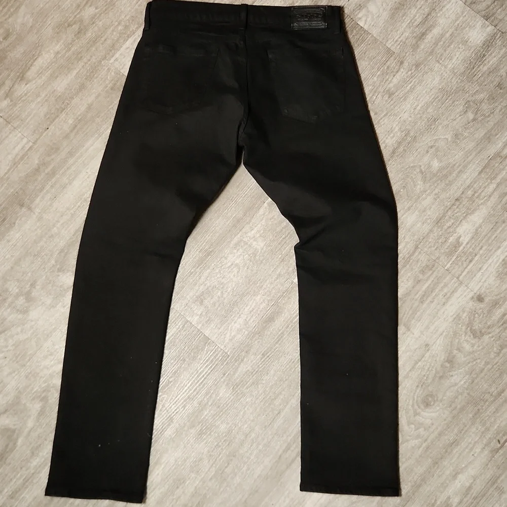 Polo Varick Black Slim Straight-Leg Pants